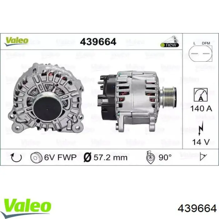 439664 VALEO alternator