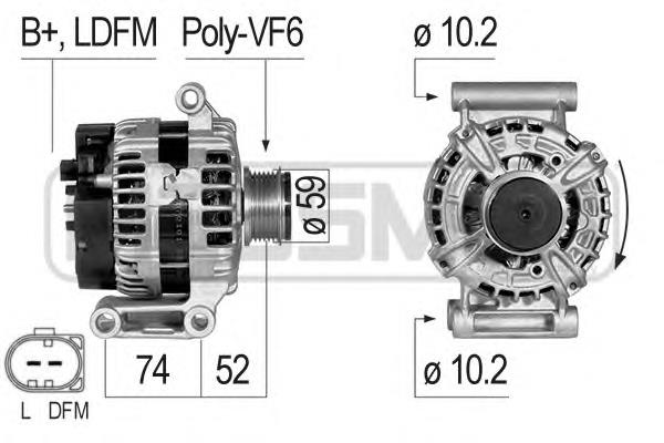 9674987580 Fiat/Alfa/Lancia alternator