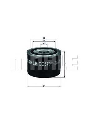 OC570 Mahle Original filtr oleju