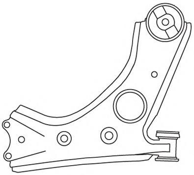 Wahacz zawieszenia przedniego dolny prawy Fiat Doblo (263)