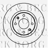 BBD4245 Borg&beck tarcza hamulcowa przednia