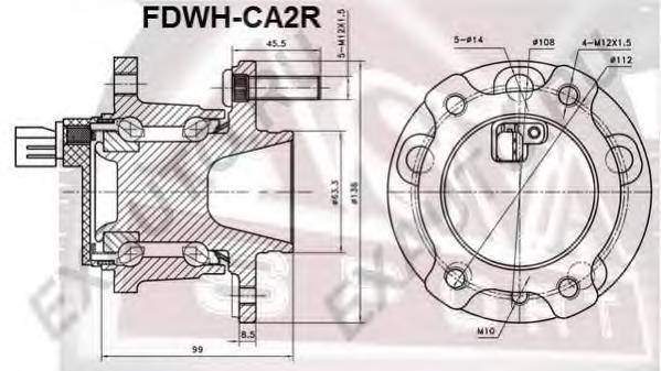 Piasta tylna Ford Mondeo 4 (CA2)