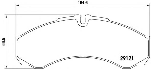 PA6021 Brembo klocki hamulcowe przednie tarczowe