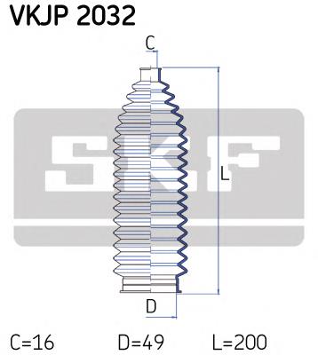 Пыльник рулевой SKF VKJP2032