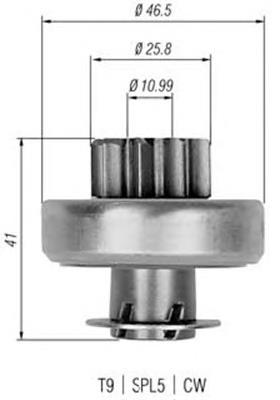 9949440 Fiat/Alfa/Lancia bendiks rozrusznika