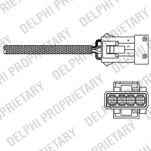 Sonda lambda czujnik tlenu przed katalizatorem ES2025512B1 Delphi