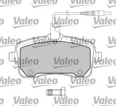 598662 VALEO klocki hamulcowe przednie tarczowe