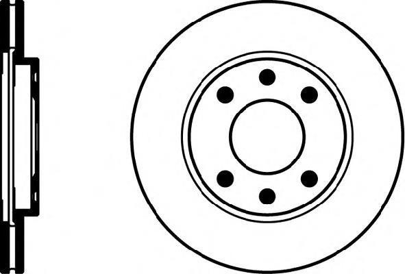 8DD 355 101-801 HELLA tarcza hamulcowa przednia