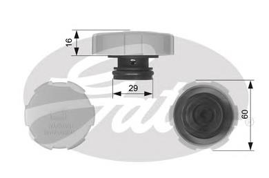 Pokrywa (korek) zbiornika wyrównawczego Opel Astra H (L35)