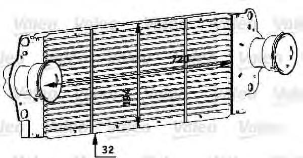 818272 VALEO chłodnica intercoolera