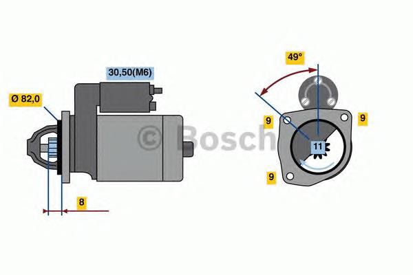 0001148003 Bosch rozrusznik