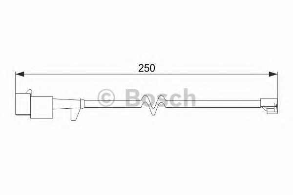 Czujnik zużycia klocków hamulcowych przedni 1987474574 Bosch