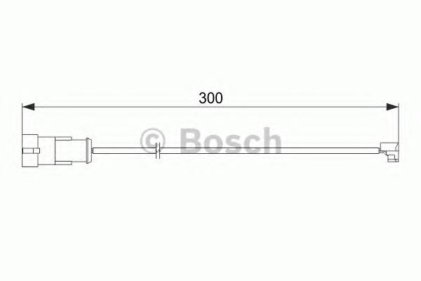 1 987 474 573 Bosch czujnik zużycia klocków hamulcowych przedni