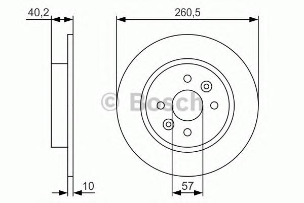 Tarcza hamulcowa tylna 0986479S85 Bosch