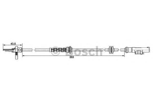 Czujnik ABS tylny 0265007896 Bosch