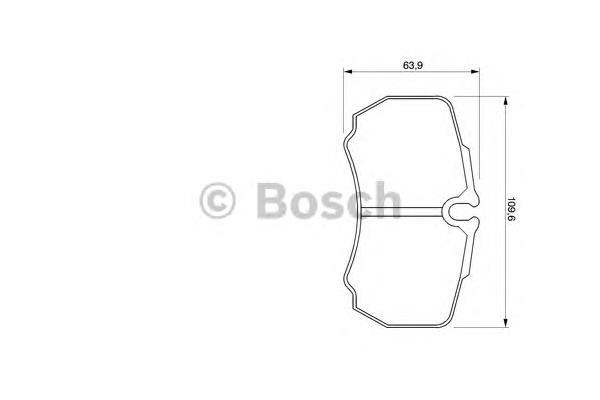 0986424750 Bosch okładziny (klocki do hamulców tarczowych tylne)