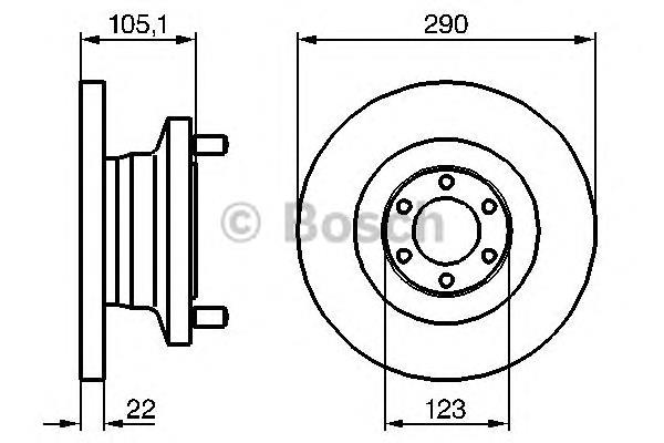 0 986 478 885 Bosch tarcza hamulcowa przednia