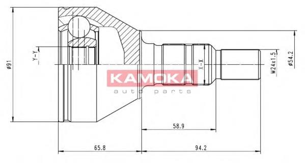 ШРУС наружный KAMOKA 6039