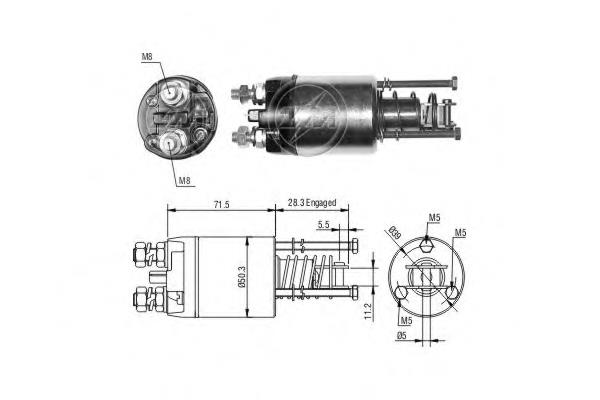 Elektromagnes rozrusznika ERA ZM6651