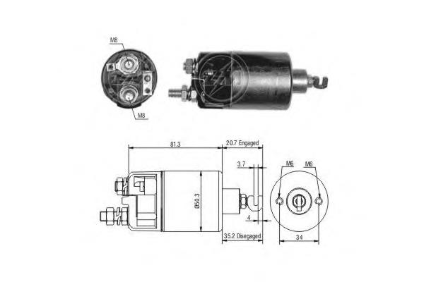 SS6001 AS/Auto Storm elektromagnes rozrusznika