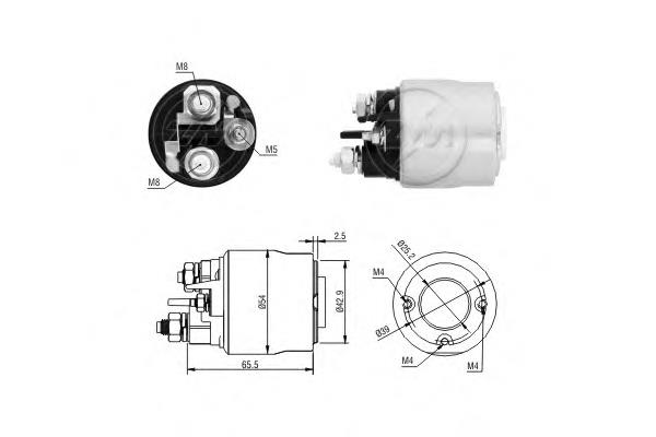 Elektromagnes rozrusznika Fiat Fiorino (225)