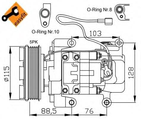 CC2961K00D Mazda sprężarka klimatyzacji