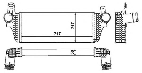 Chłodnica intercoolera 30466 NRF