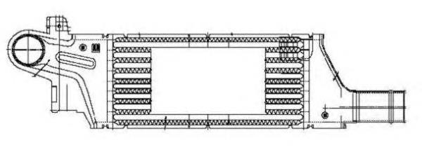 Chłodnica intercoolera Opel Corsa C (F08)