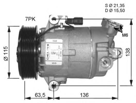 Sprężarka klimatyzacji Nissan Qashqai 1 (J10)