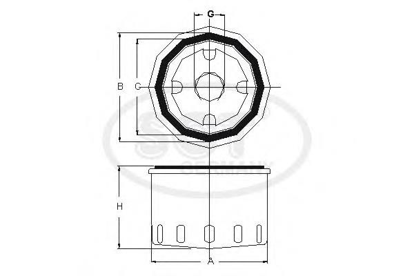 SM5084 SCT filtr oleju