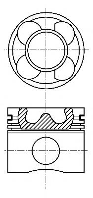 Tłok, komplet do jednego cylindru, STD Fiat Punto 2 (188)