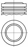 87-139400-00 Nural tłok, komplet do jednego cylindru, std