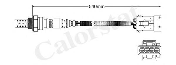 Sonda lambda czujnik tlenu przed katalizatorem LS140193 Vernet