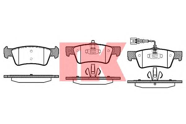 224789 NK okładziny (klocki do hamulców tarczowych tylne)