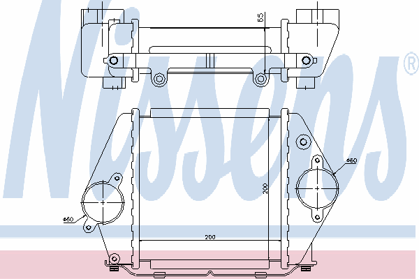 96570 Nissens chłodnica intercoolera