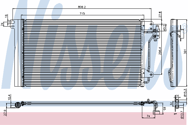 94604 Nissens chłodnica klimatyzacji