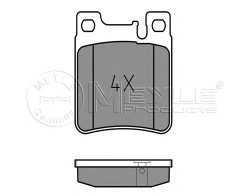 025 213 0515 Meyle okładziny (klocki do hamulców tarczowych tylne)