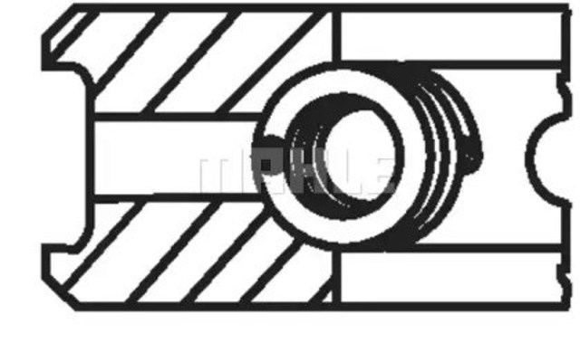 Pierścienie tłokowe na 1 cylinder, STD. 00224N0 Mahle Original