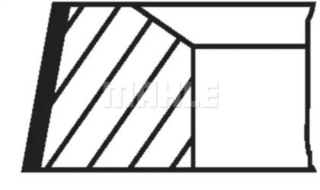 Tłok, komplet do jednego cylindru, STD 0121200 Mahle Original