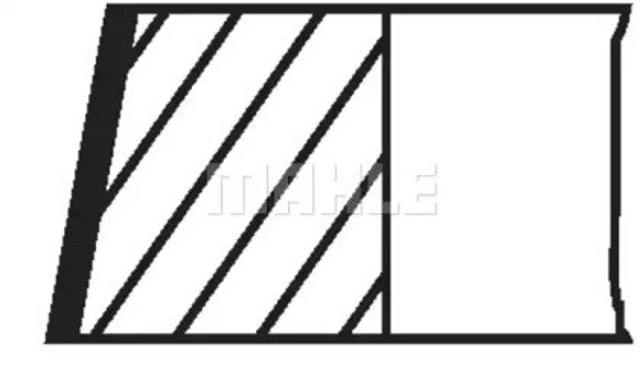 Tłok, komplet do jednego cylindru, STD 0298200 Mahle Original