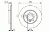 Tarcza hamulcowa tylna 0986479R91 BOSCH