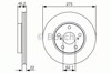 Tarcza hamulcowa przednia 0986479R97 BOSCH