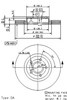 Tarcza hamulcowa przednia 09946811 BREMBO