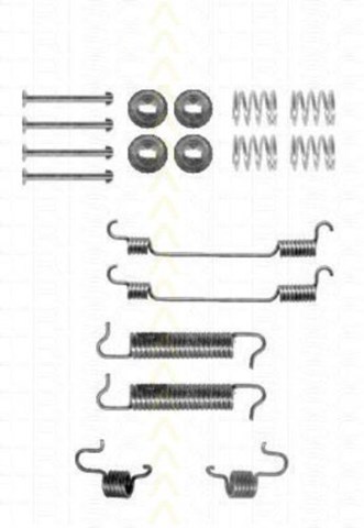 Zestaw montażowy szczęk hamulcowych tylnych 1050780 Quick Brake