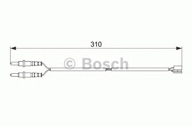 Czujnik zużycia klocków hamulcowych przedni 1987474519 Bosch