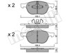 Klocki hamulcowe przednie tarczowe 2205340 METELLI