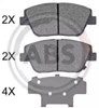 Klocki hamulcowe przednie tarczowe 35033 ABS