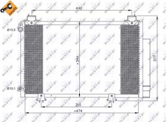 Chłodnica klimatyzacji 35333 NRF