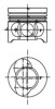 Tłok, komplet do jednego cylindru, STD 40190600 KOLBENSCHMIDT