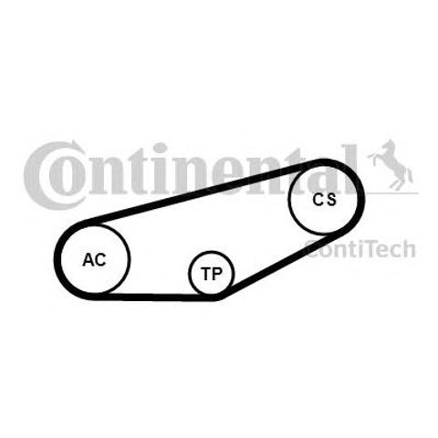 Pasek napędowy mechanizmów, zestaw 4PK855K1 Continental/Siemens